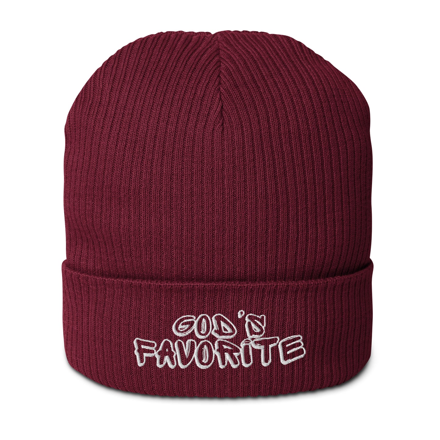 "God's Favorite" Organic Ribbed Beanie