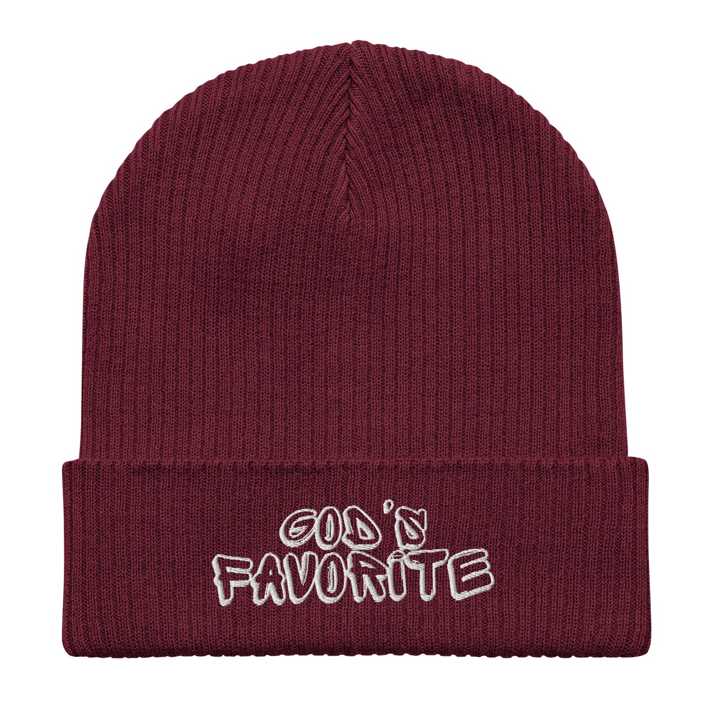 God's Favorite Organic ribbed beanie