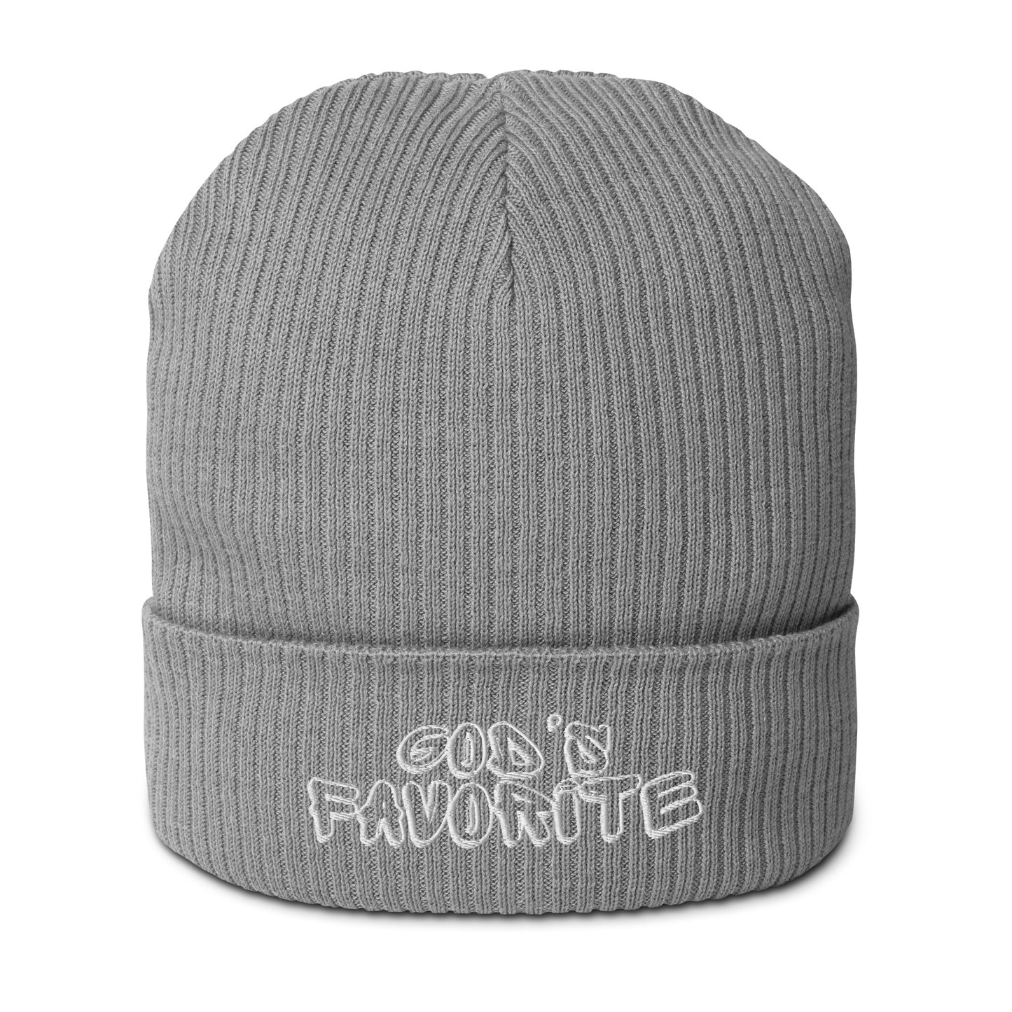 "God's Favorite" Organic Ribbed Beanie