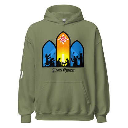 Jesus in the manger Hoodie