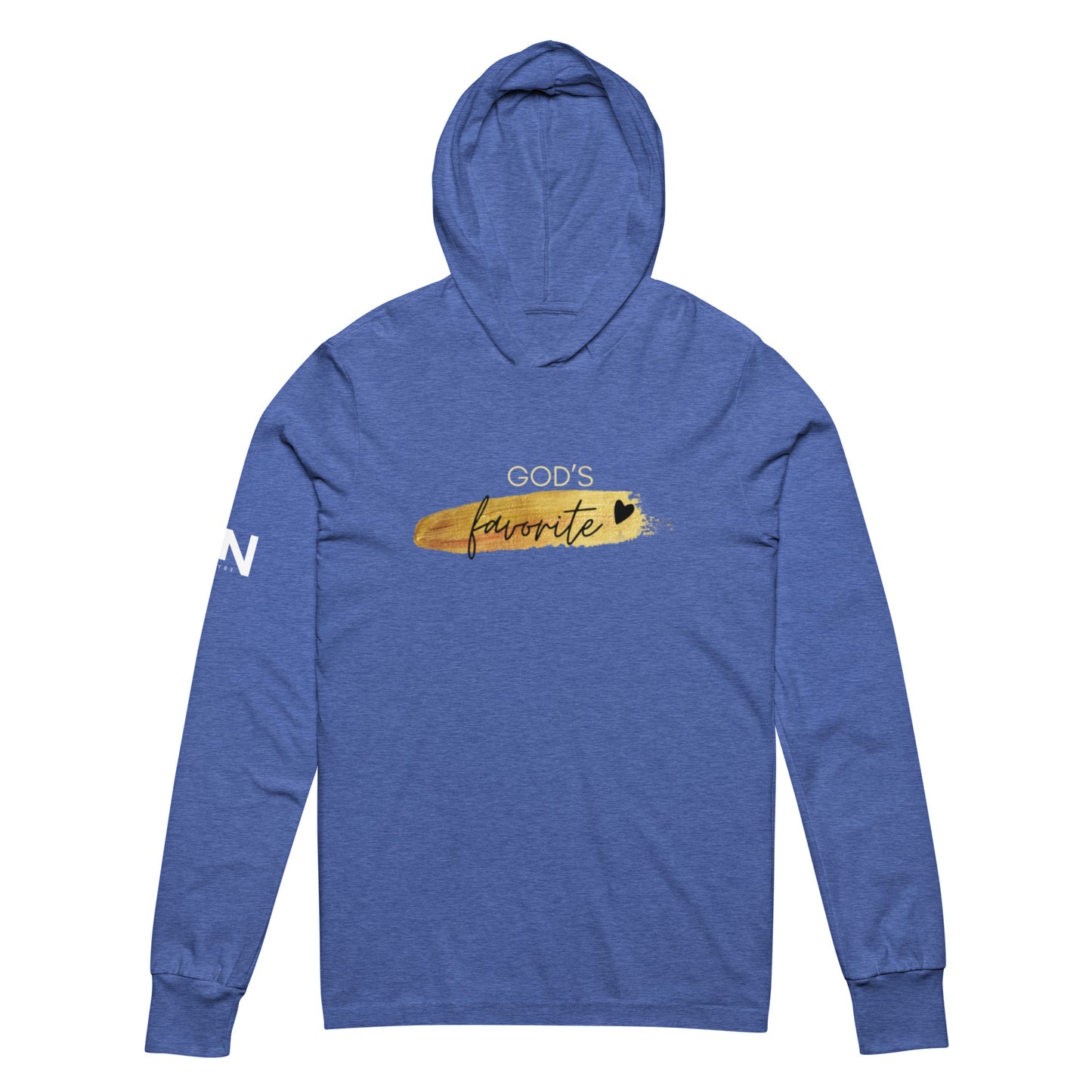 God's Favorite Hooded long-sleeve tee