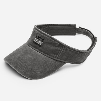 "Lets Pray Together" Denim Visor